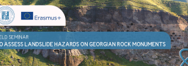 Field seminar to assess landslide hazards on Georgian rock monuments