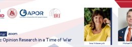Webinar on Public Opinion Research in a Time of War 