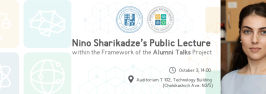 Nino Sharikadze's public lecture within the framework of the “Alumni Talks” project