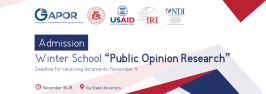 Admission to the Winter School “Public Opinion Research”